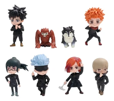 Set de Figuras x8 Jujutsu Kaisen 8,5 Cm 