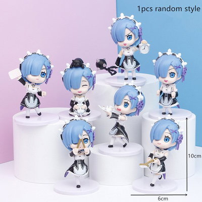 Set De 7 Figuras de 10Cm Rem Mucama - Re:Zero