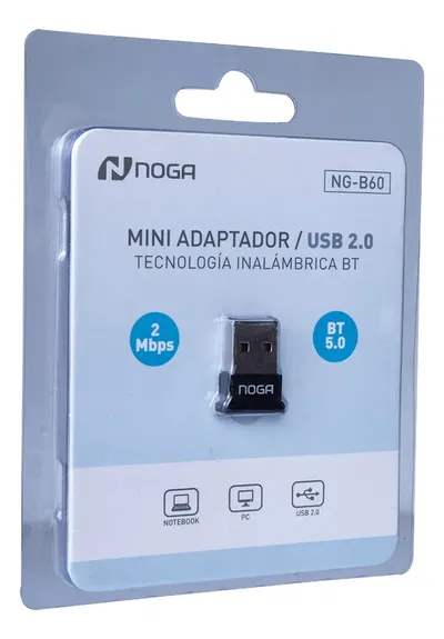 Mini Adaptador Bluetooth Usb 5.0 Noga