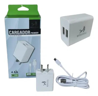 Cargador Rapido Royalcell 5Amp Micro Usb