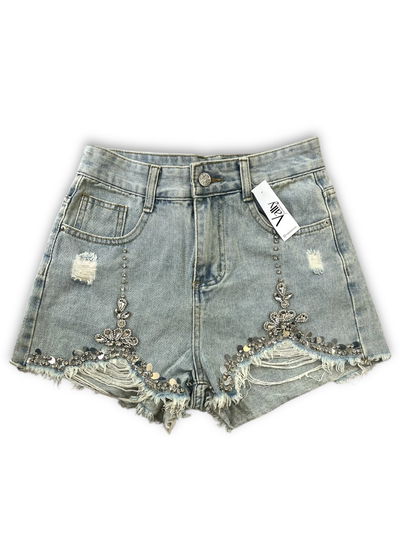 SHORT JEAN IMPORTADO PIEDRAS ACID 