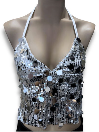 TOP LENTEJUELONES ATAR PECHO Y ESPALDA