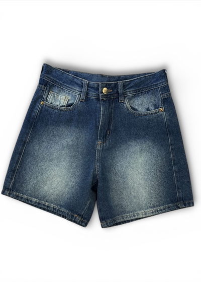 SHORT AZUL LOCALIZADO