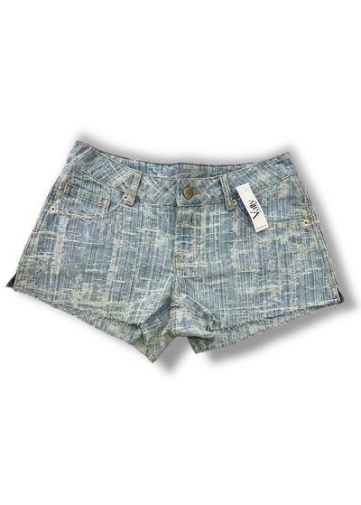 SHORT DISTROYED HILOS CELESTE