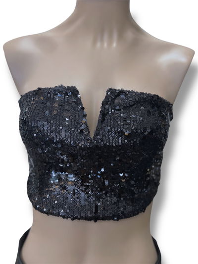 STRAPLE LENTEJUELAS ESCOTE V