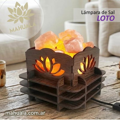 Lámpara de Sal del Himalaya - Modelo LOTO