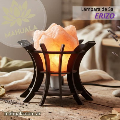 Lámpara de Sal del Himalaya - Modelo ERIZO