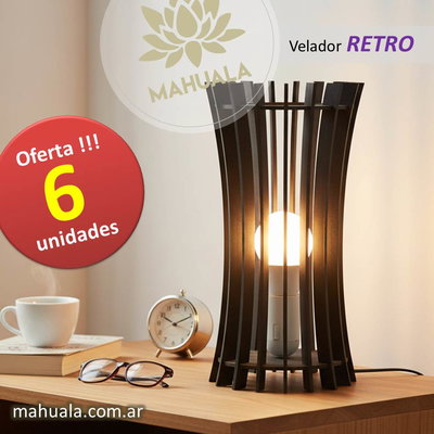 6 Veladores - Lámpara de mesa - Modelo RETRO