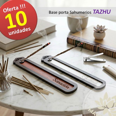 10 Bases porta Sahumerios TAZHU (10 unidades)