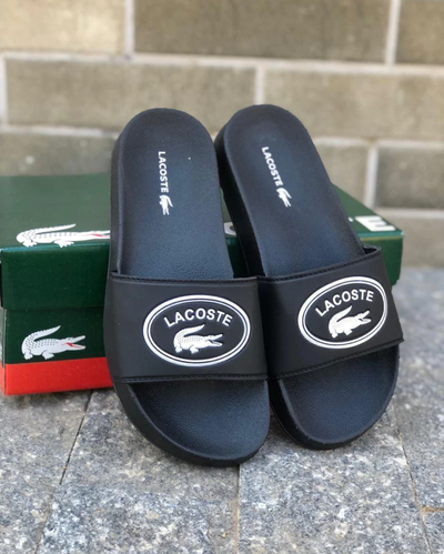 Ojotas Lacoste, logo redondo