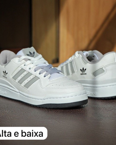 Adidas Forum Blanco con gris