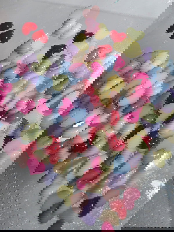 CORAZONES MULTICOLOR CHERIMOYA X200