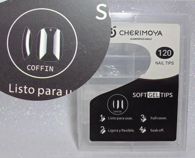 SOFT GEL COFFIN CORTOS - CHERIMOYA X120 