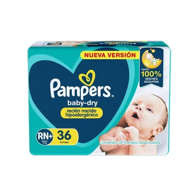  Pampers Baby-Dry RN+ x36