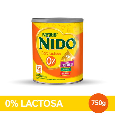 Leche NIDO 0% Lactosa x800gr