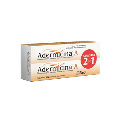 Adermicina 2en1 x30g cada pomo
