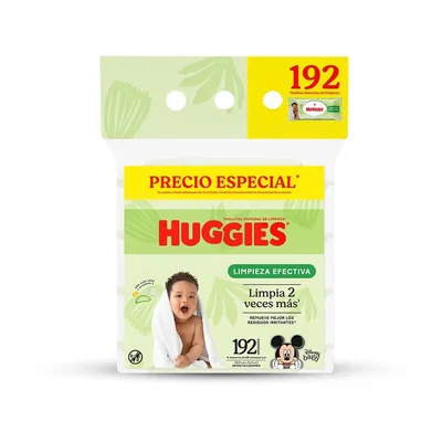 Toallitas Huggies Pack x4 Limieza Efectiva
