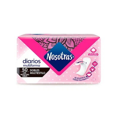 Protectores Diarios Nosotras Multiforma x50u