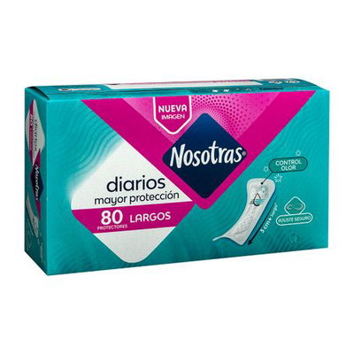 Protectores Diarios Nosotras Largos x80u