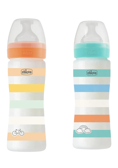 Chicco Mamadera +4 x330ml  Well-Being