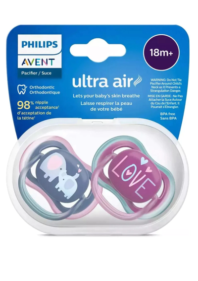 Avent Philips Chupete Ultra Air x2 +18