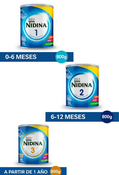 Leche Nidina x800gr 