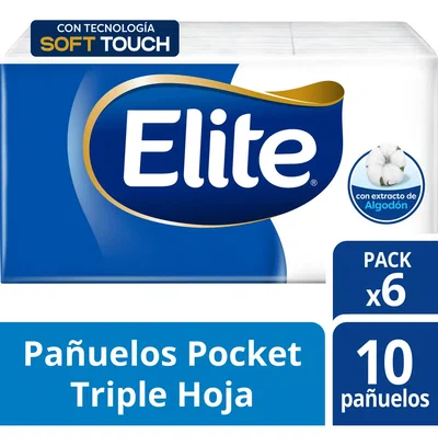 Pañuelos Elite pack x6