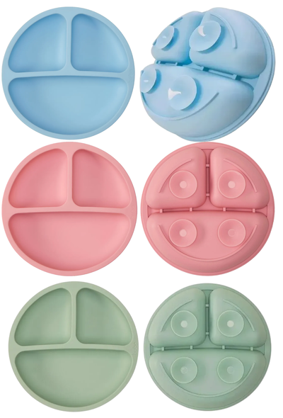 Plato de Silicona con sopapa 