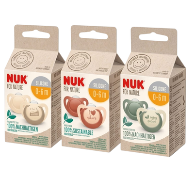 Nuk Chupetes x2 For Nature 0-6 meses
