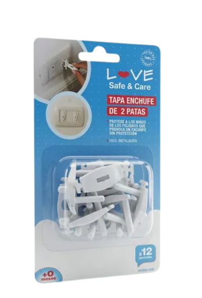 Love Tapa Enchufe de 2 Tapas