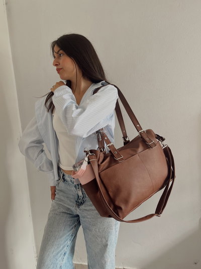 Cartera Faustina chocolate