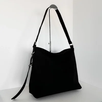 Cartera Sienna gamuza negra