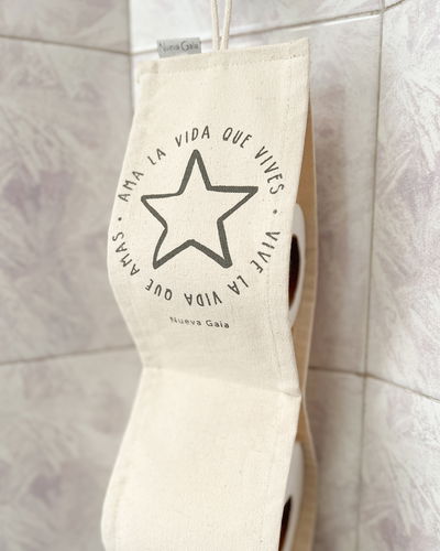 Porta papel higiénico (ama la vida que vives - natural)