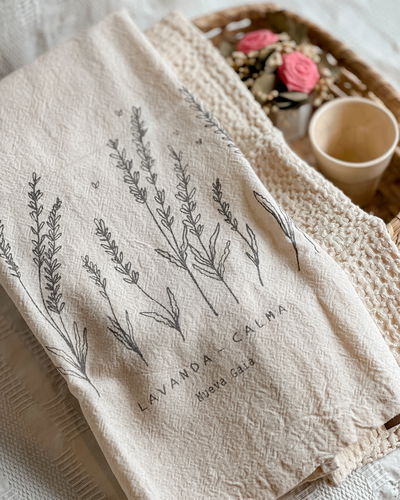 Set de repasadores (lavandas - natural)