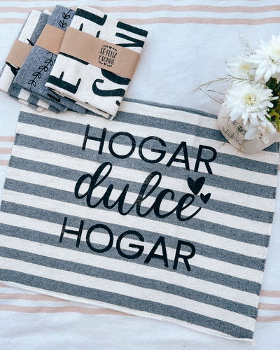 Paño de piso (hogar dulce hogar - rayado)