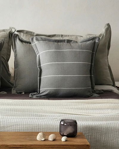 Set de Almohadones - Gris elefante y blanco 