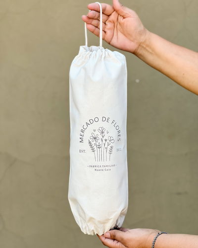 Guarda bolsas (mercado de las flores - natural)