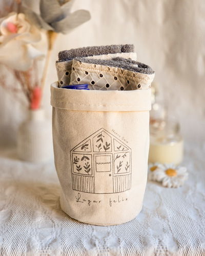 Organizador chico (casita feliz - natural)