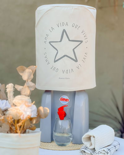 Funda para bidón 20 lts (ama la vida que vives - natural)