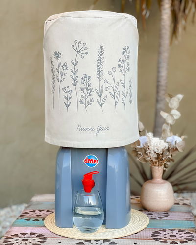 Funda para bidón 20 lts (flores - natural)