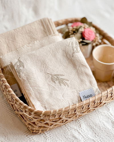 Set de repasadores (olivos - natural)