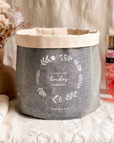 Organizador mediano (colecciona lindos momentos - gris jean)