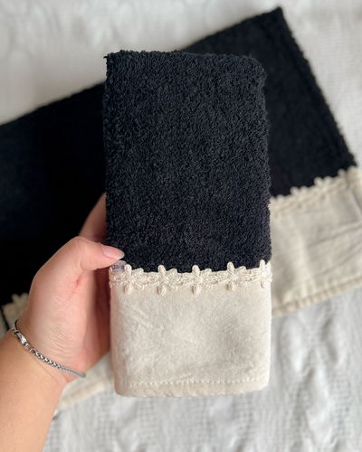 Toalla de mano (negro)