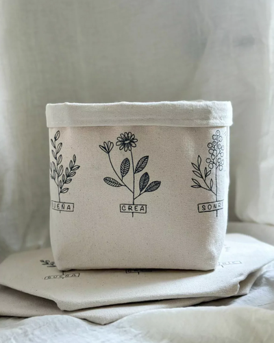 Organizador cuadrado (sueña crea sonrie - natural)