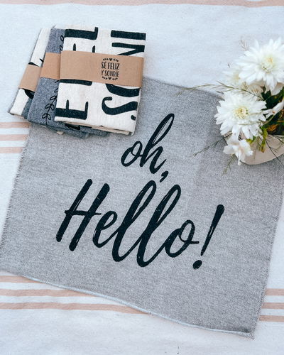 Paño de piso (oh hello - gris)