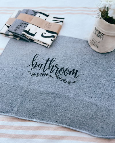 Paño de piso (bathroom - gris)