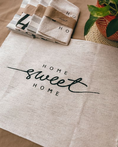 Paño de piso (home sweet home - natural)