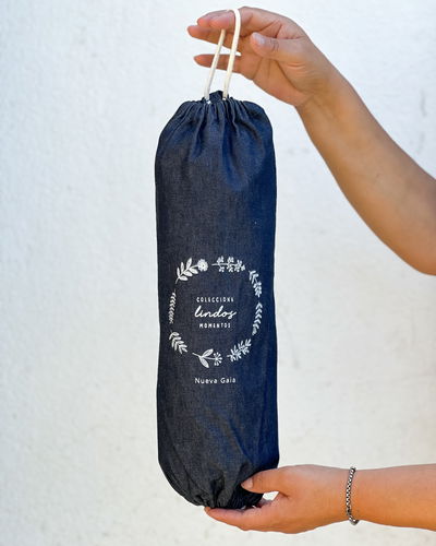 Guarda bolsas (colecciona lindos momentos - azul jean)