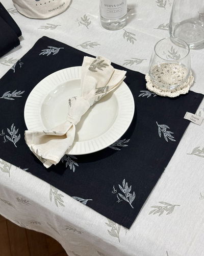 Individual (olivos - negro)