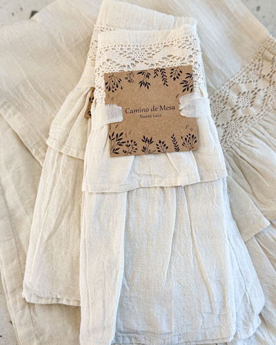 Camino de mesa Doble Volado - 200x35 - Natural